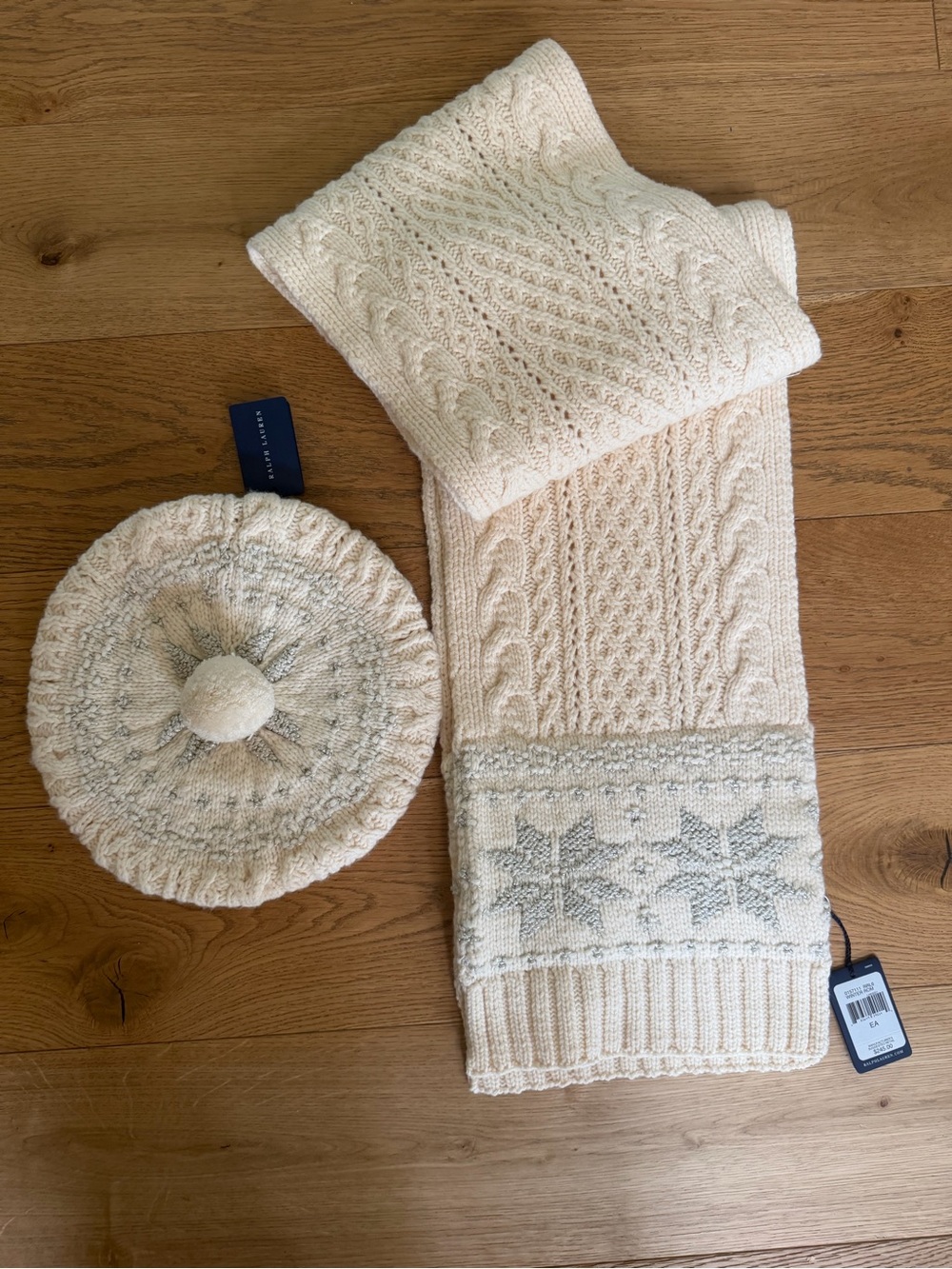 Ralph Lauren Knit Scarf and Beret